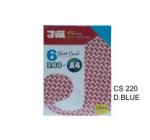 JIWA 6 SHEET CARD 160GSM CS220 DARD BLUE